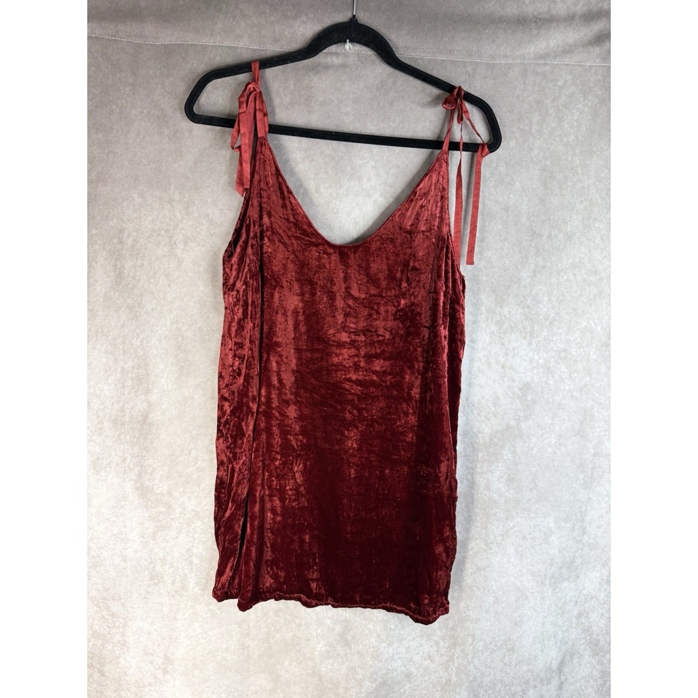 Gypsy 05 Harper Velvet Slip Mini Dress In Red Women's Size XS